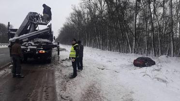 пункти допомоги водіям через снігопади_5 / © Национальная полиция Украины