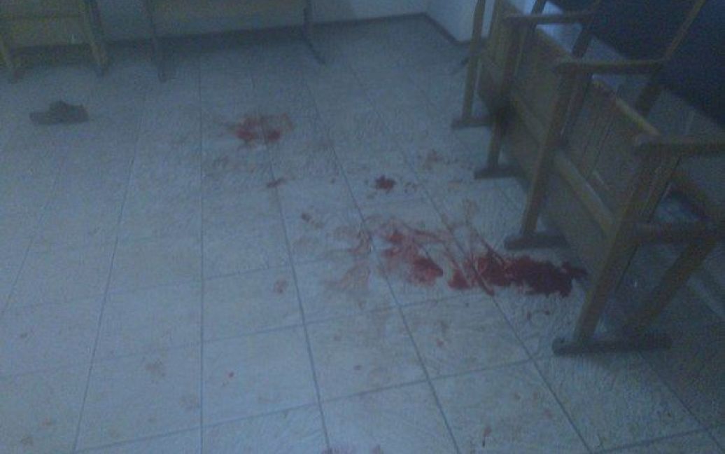 На месте нападения остались лужи крови. / © ТСН