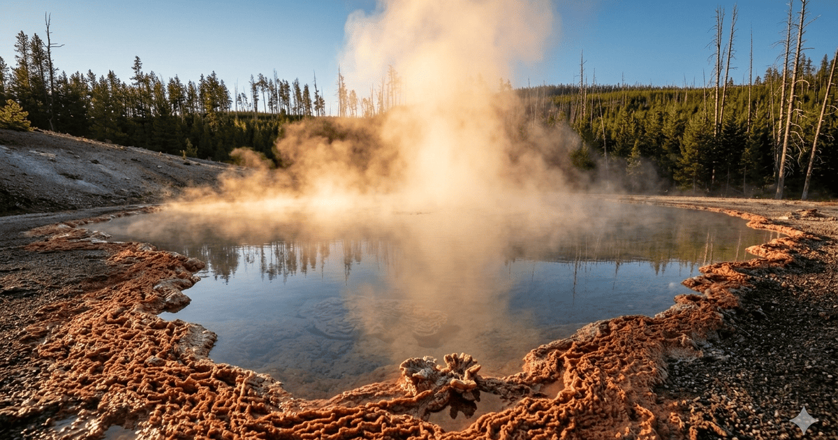 Гейзер Ехінус у Єллоустоунському національному парку
