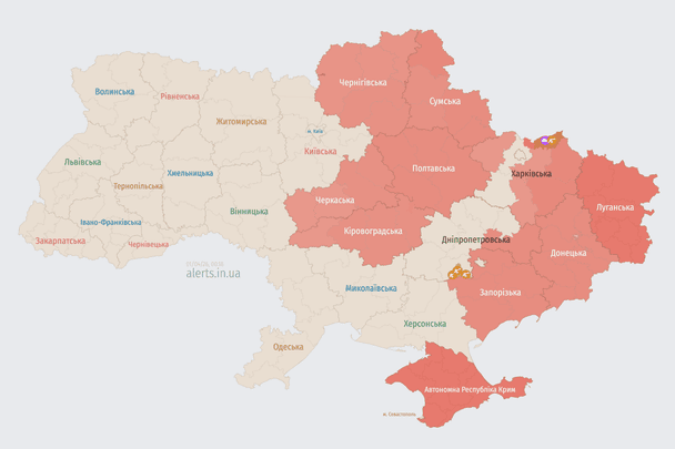 Ворог атакує Україну ударними БпЛА: напрямок руху