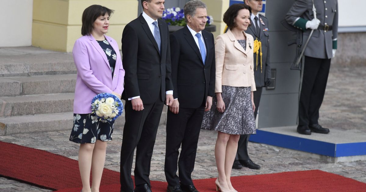 Президент Финляндии Саули Нийнисте и его жена Дженни Хаукио