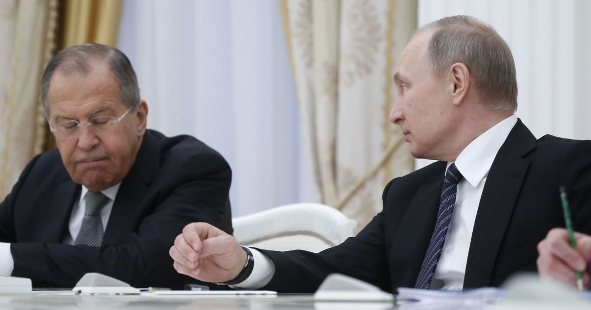 Сергій Лавров і Володимир Путін.