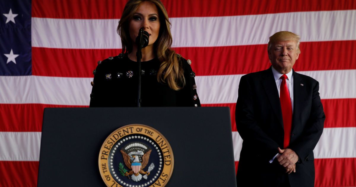 Мелания и Дональд Трамп