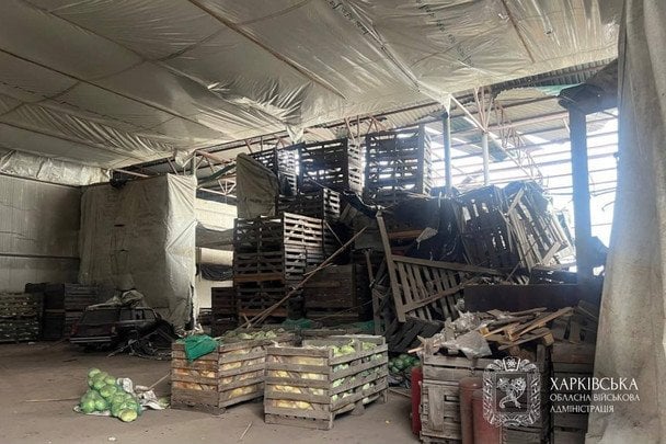 Російський удар забрав життя шістьох працівників агропідприємства. / © Харківська ОВА