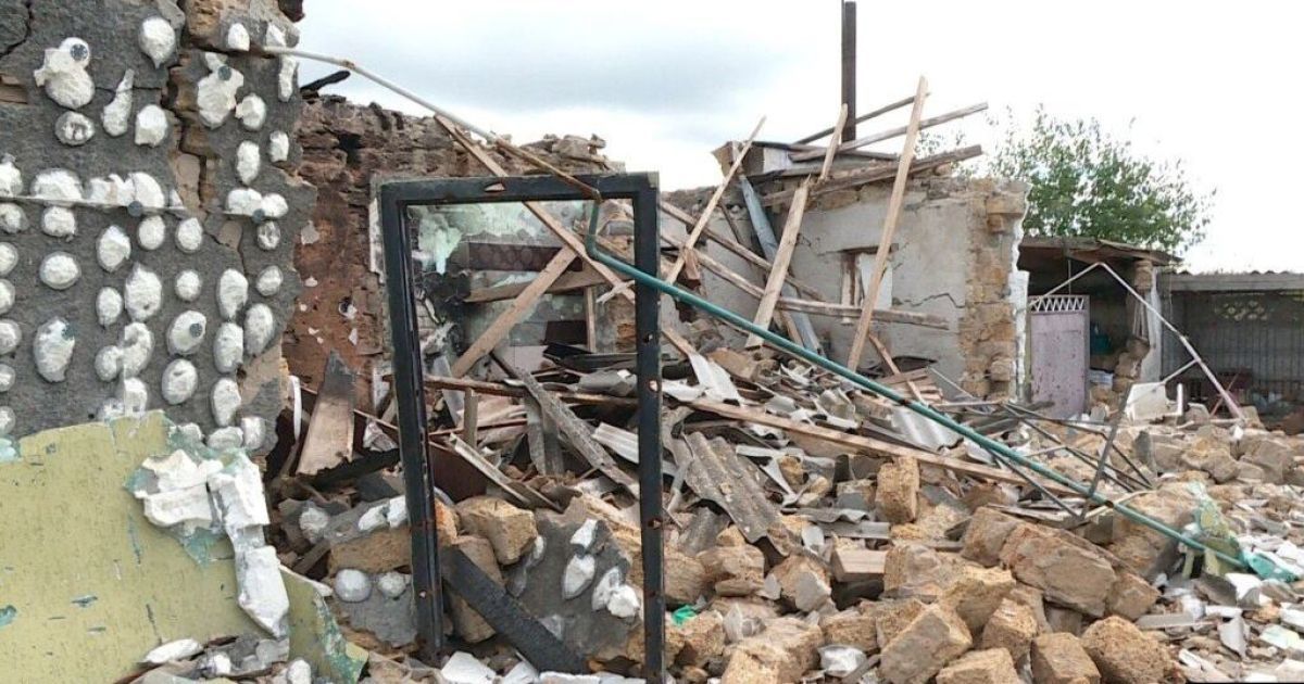 A destroyed house in the village of Knyazivnka, Kherson region / Photo: Radio Svoboda