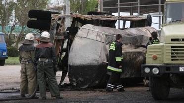 У столиці горів бензовоз