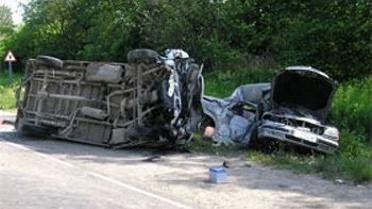 На Чернігівщині перекинувся автобус