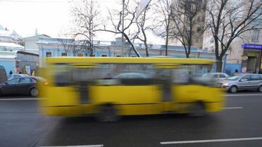 В Киеве сгорела маршрутка