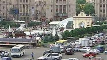 Центр Києва заблокований