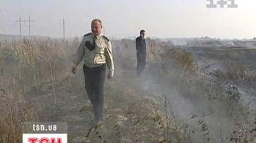 Під Києвом горять мулові поля