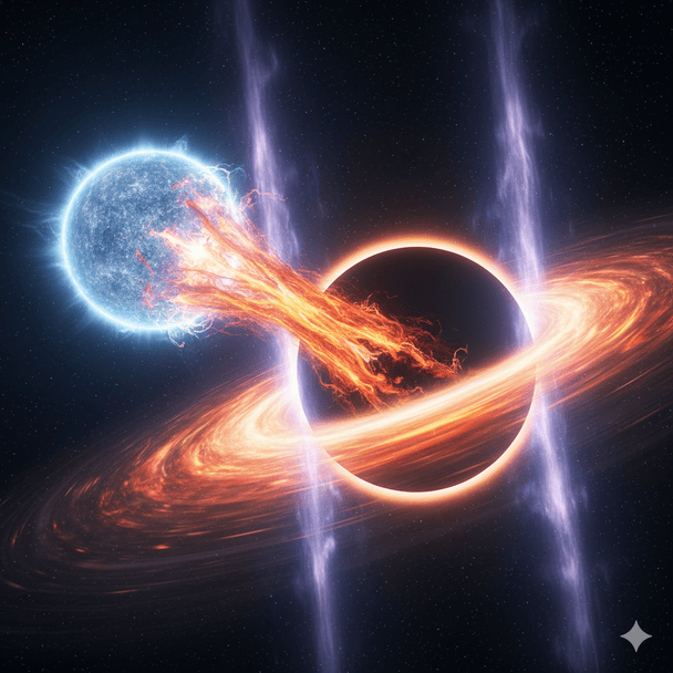 Найбільший в історії спалах чорної діри: астрономи побачили, як "ненажера" поглинає зірку