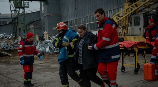 Последствия пожара в Киеве