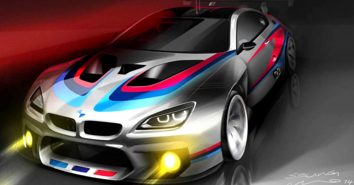 BMW распространила эскизы гоночного купе M6 GT3