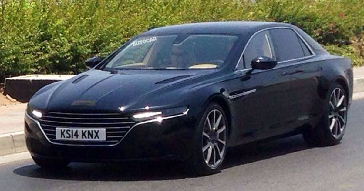 Фотошпионы "поймали" седан Aston Martin без камуфляжа