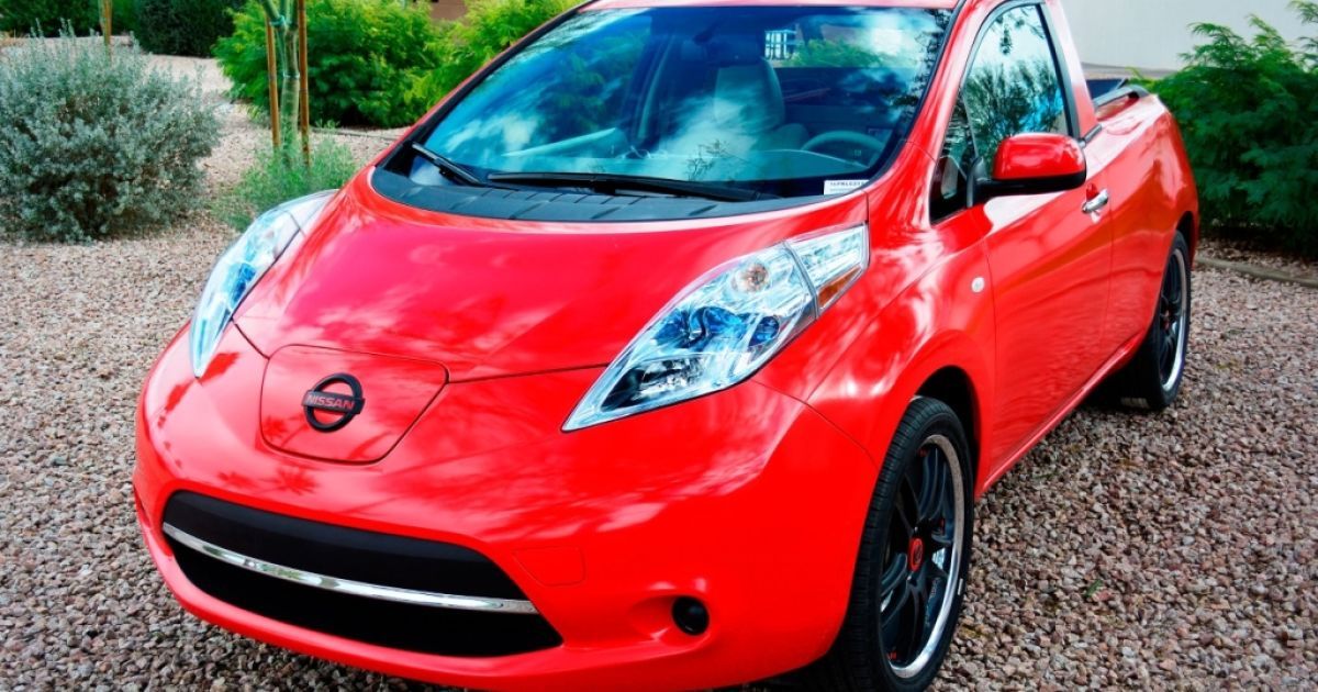 Американцы превратили Nissan Leaf в пикап (Видео)