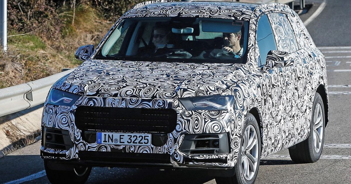 Audi продолжает дорожные тесты Q7 нового поколения