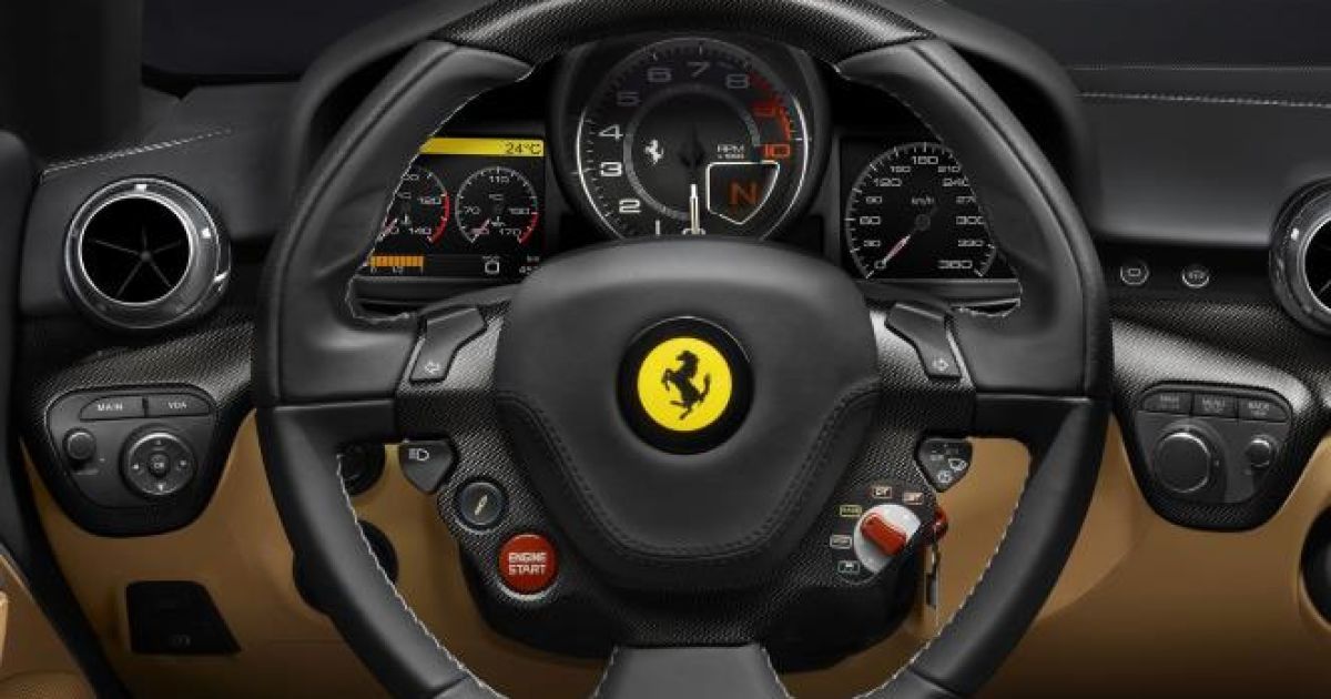 Ferrari получила патент на новую систему рулевого управления