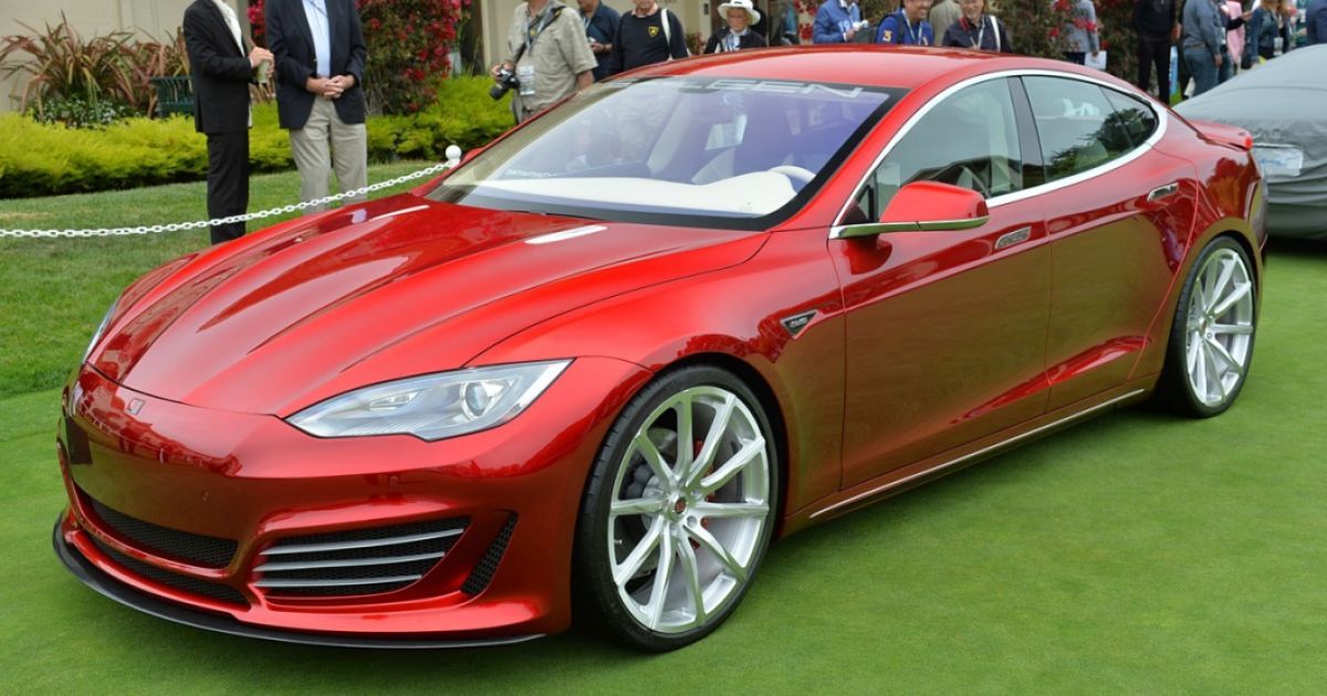 В Пеббл-Бич показали тюнингованную Tesla Model S