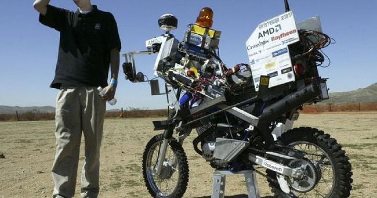 Google тестирует беспилотный мотоцикл