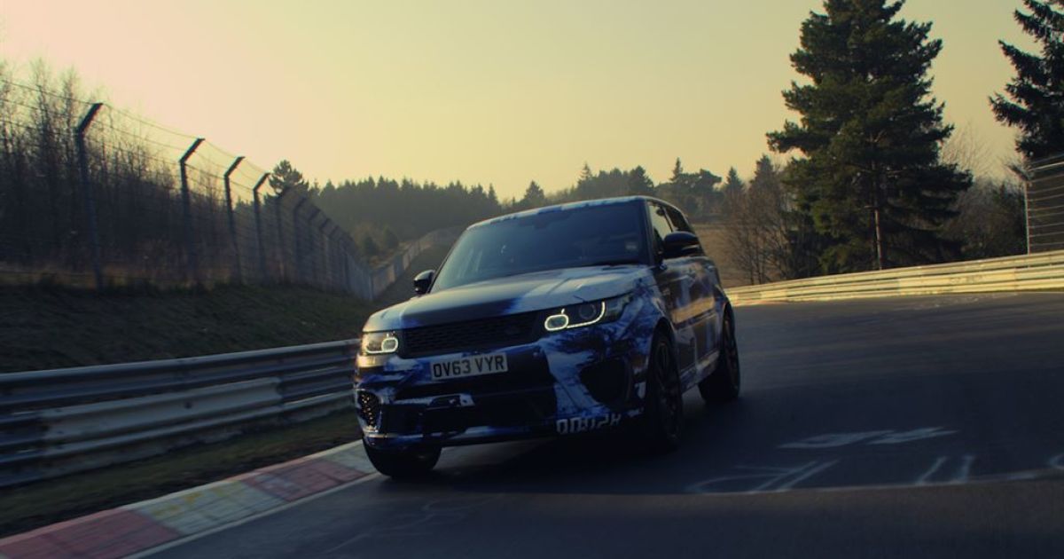 "Заряженный" Range Rover Sport установил рекорд скорости на Нюрбургринге (Видео)