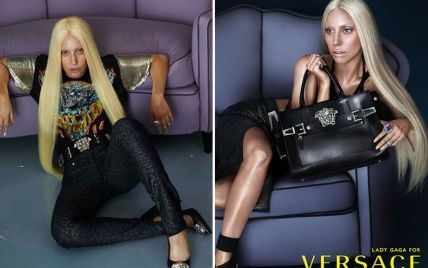 Без фотошопа: Lady Gaga для рекламы Versace