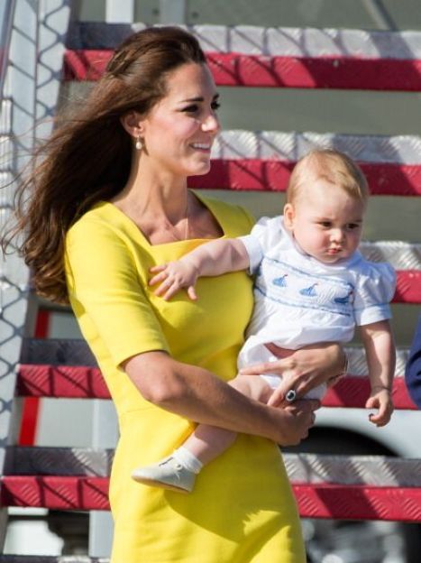 Герцогиня Кембриджская и принц Георг во время тура по США / © Getty Images/Fotobank