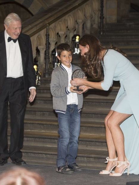 Герцогиня Кембриджская и юный победитель Карлос Перез Навал / © Getty Images/Fotobank