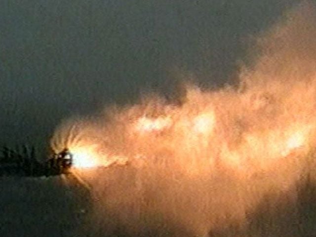 У Каспійському морі загорілася газова свердловина
