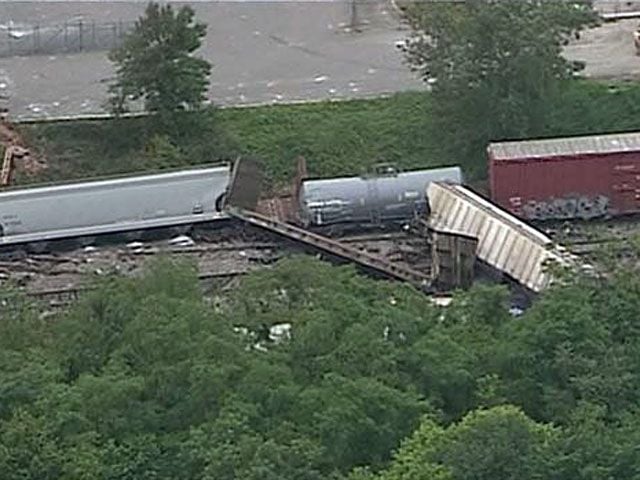 У США вибухнув вантажний поїзд