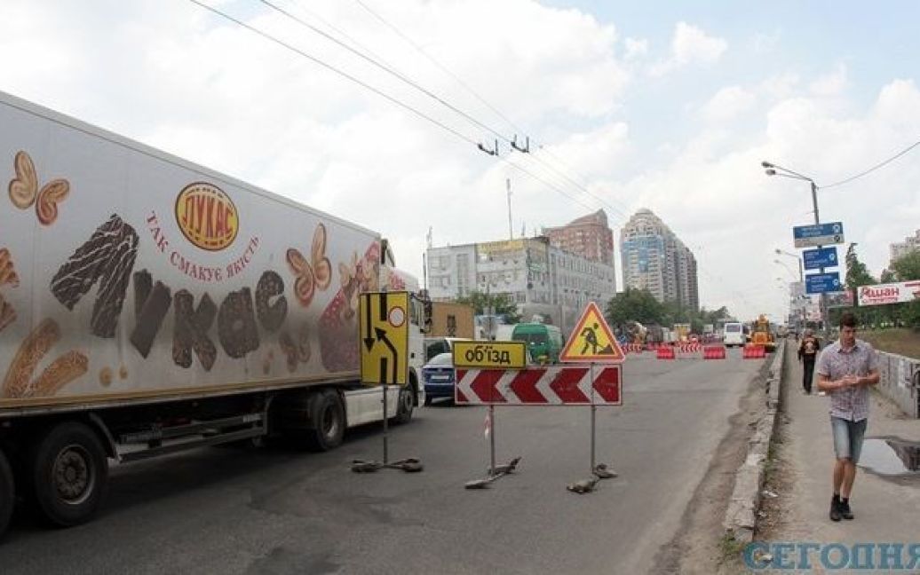 У Києві закрили частину проспекту Перемоги / © Сегодня