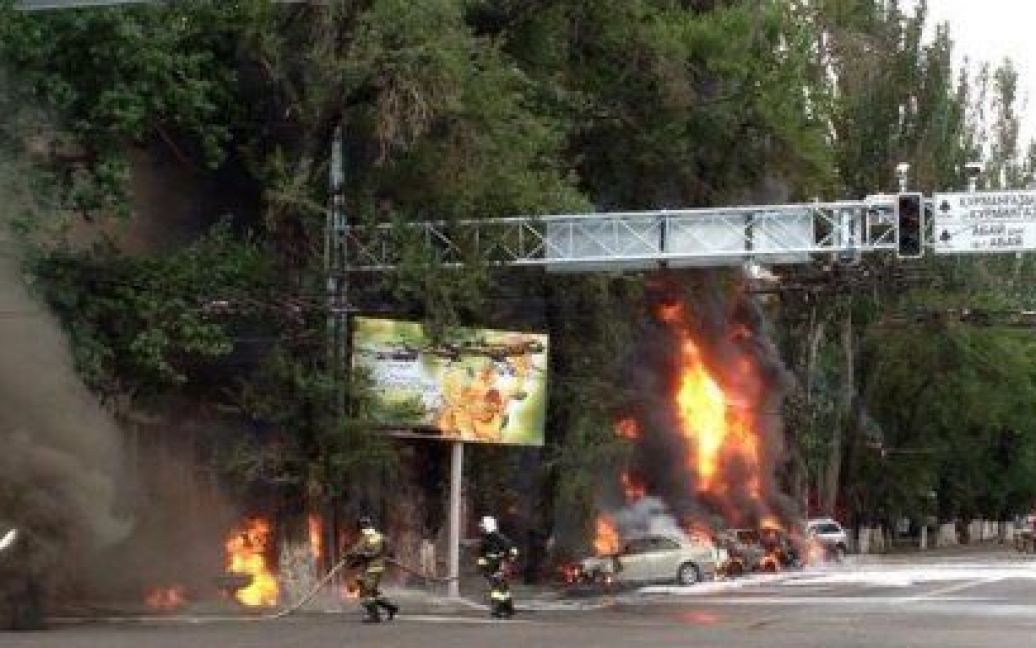 Пожежа в Алма-Аті знищила 20 житлових квартир / © twitter.com/@YakovFedorov