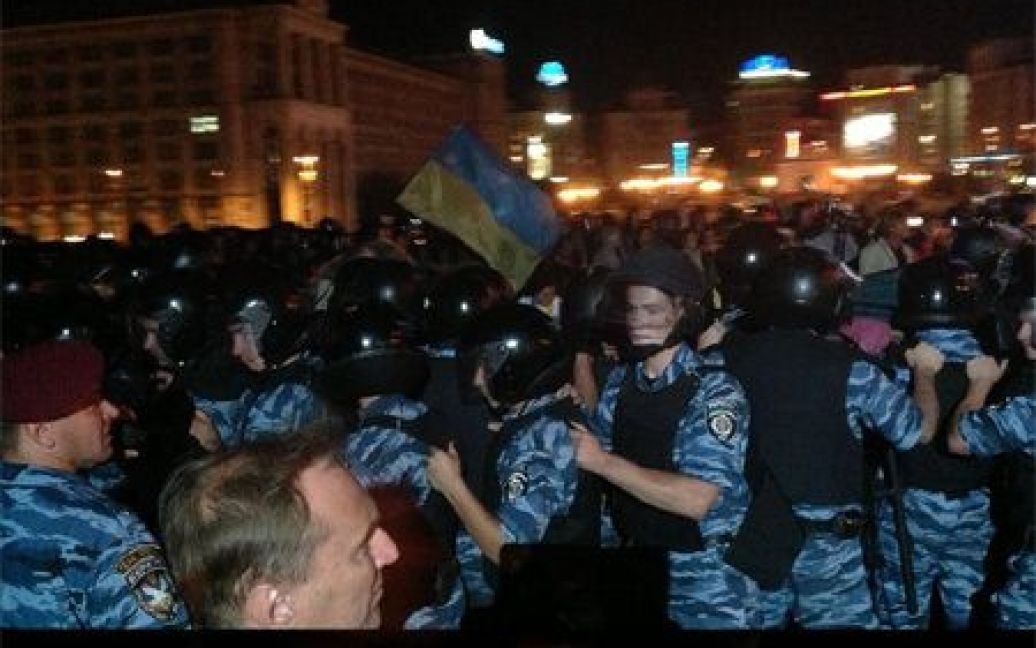 Вночі на Майдані "Беркут" розігнав мітингувальників / © Ann Molchanova/Facebook