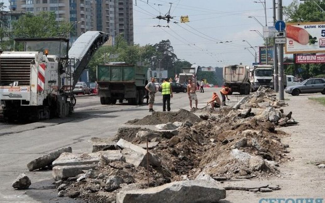 У Києві закрили частину проспекту Перемоги / © Сегодня