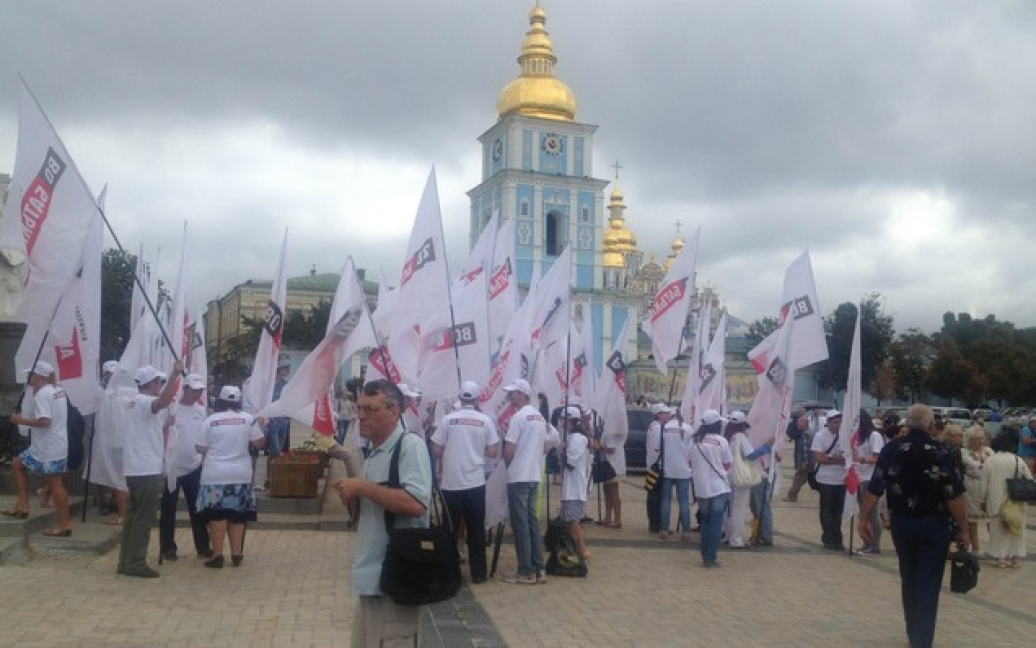 Митинг оппозиции на Софиевской площади, 24 августа 2013 года / © Сегодня