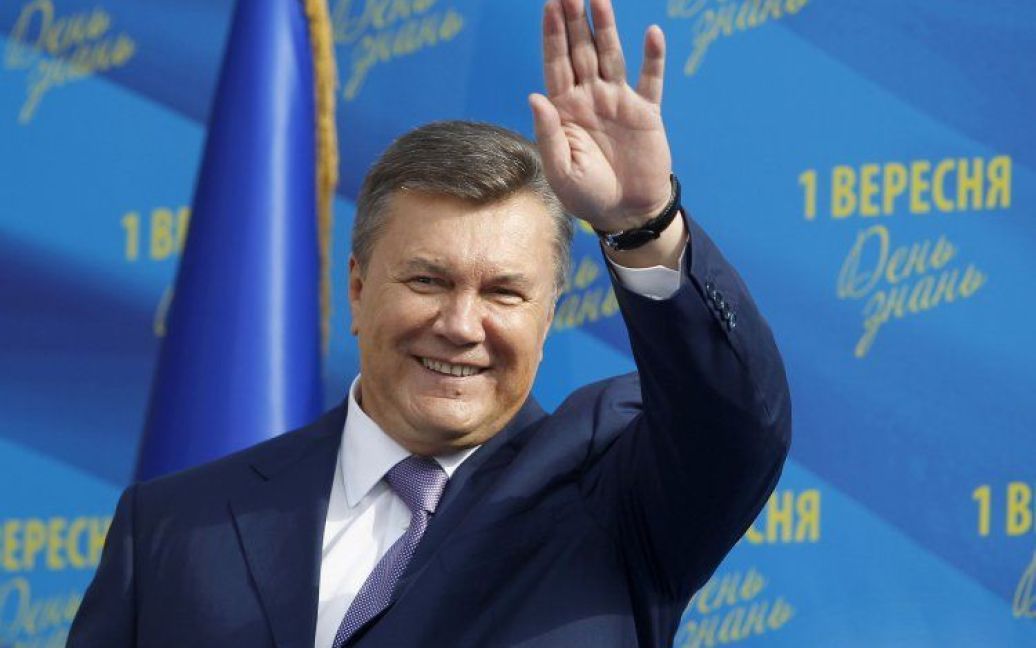 Янукович привітав школярів зі святом Першого дзвоника / © УНІАН