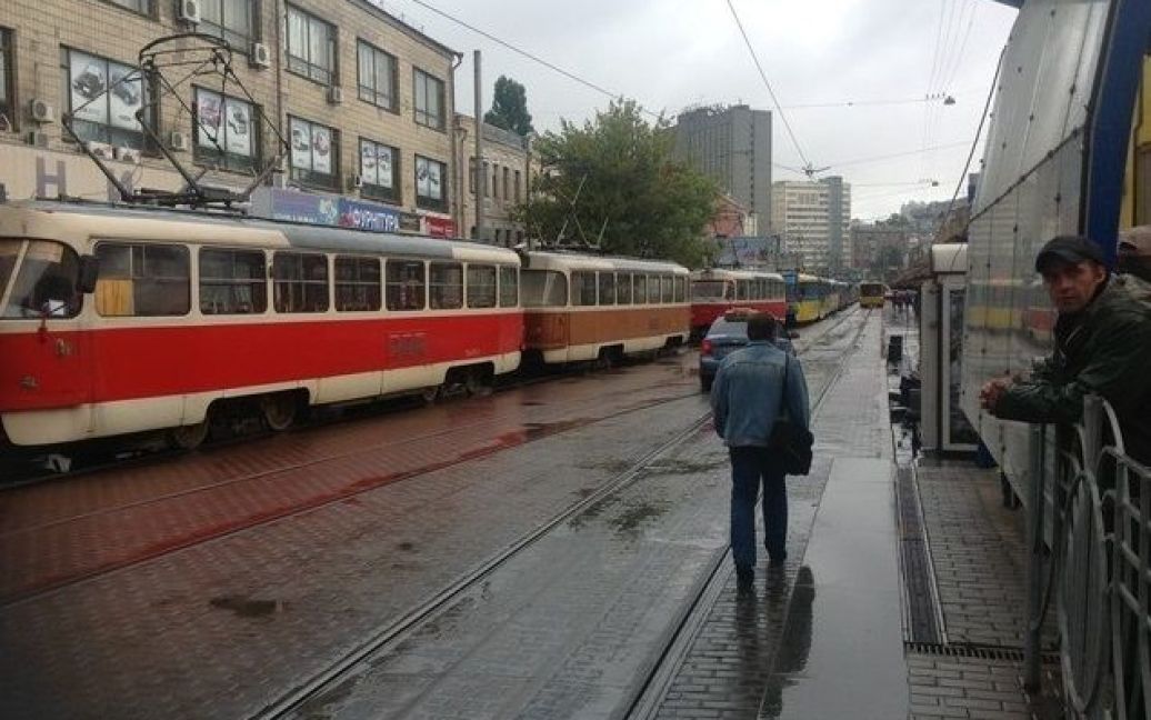 Через трамвай сотні киян запізнилися на роботу / © Сегодня
