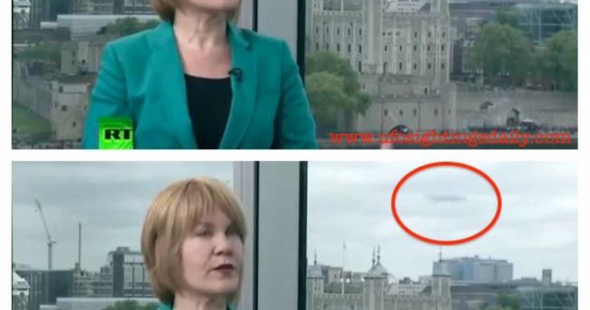 За вікном студії пролетіло щось загадкове. Скріншот з відео