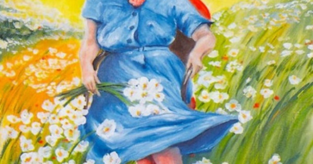 Люсі в небесах з квітами