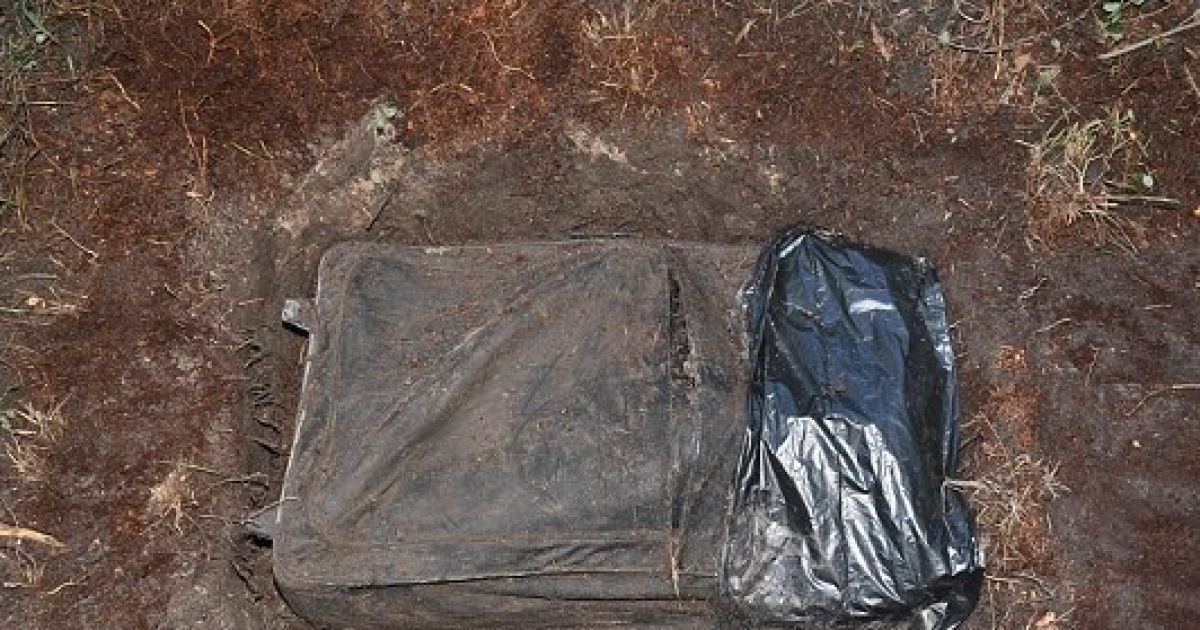 Брати вбили педофіла і поховали його у валізі.