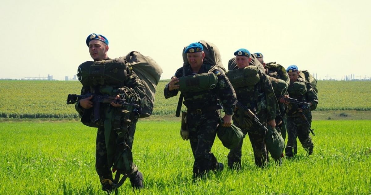 Морпіхи і десантники успішно знищили "базу терористів". / © Думская.net