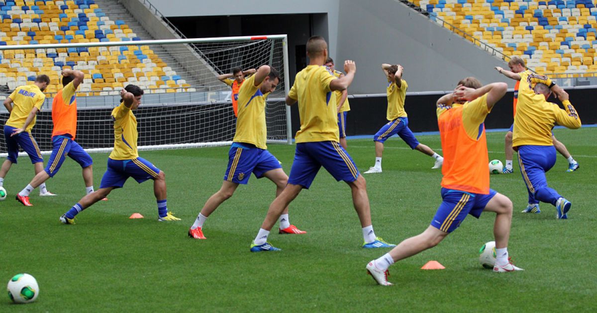 Збірна України потренувалася на "Олімпійському" / © dynamo.kiev.ua