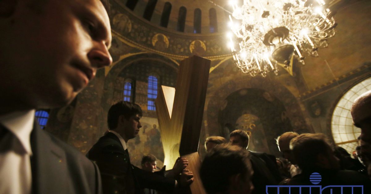 Патріарх Кирило прибув до Києва з великою святинею. Фото Володимира Гонтара / © УНІАН
