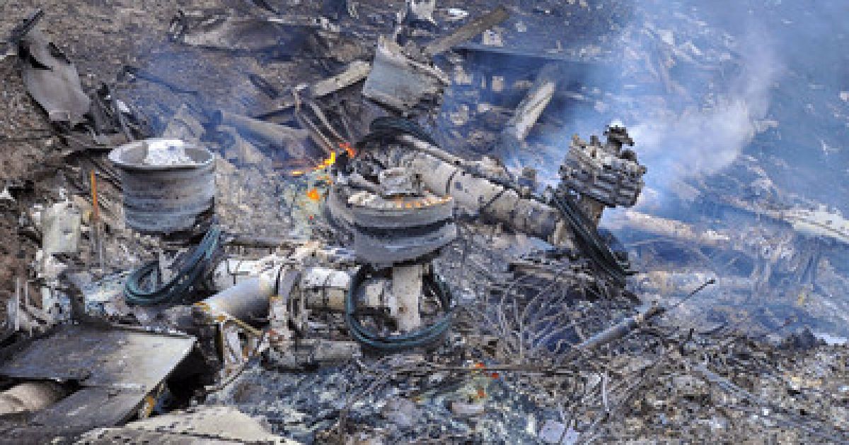 Крах військового літака над Киргизстаном