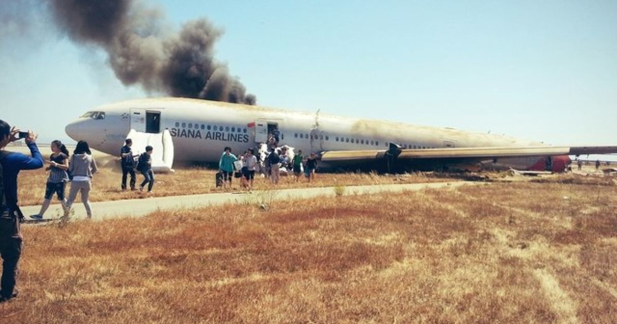 У Сан-Франциско впав Boeing 777 (Фото David Eun)