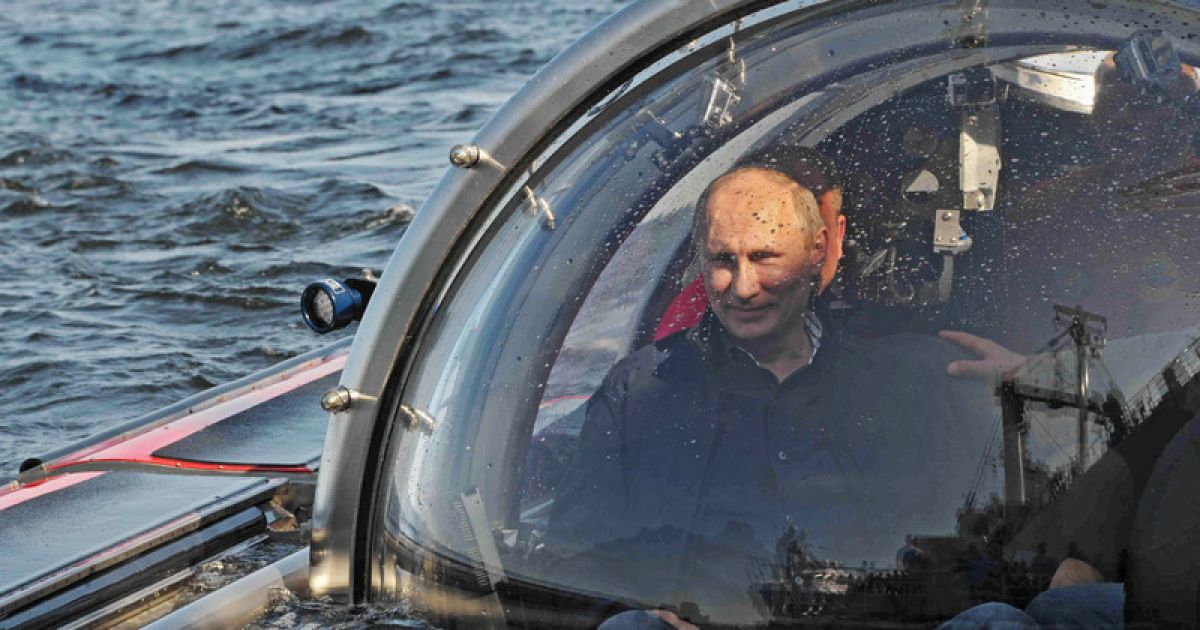 Путін занурився на дно Балтійського моря