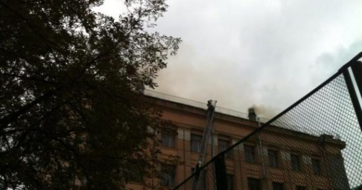 Пожежники загасили вогонь в університеті Богомольця