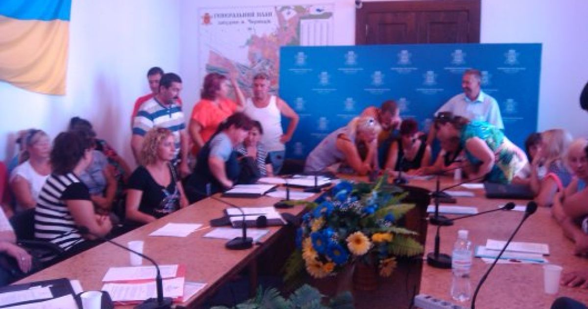 У Чернівцях підприємці захопили мерію
