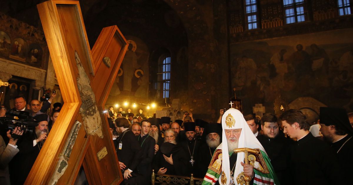 Патріарх Кирило прибув до Києва з великою святинею. Фото Володимира Гонтара / © УНІАН