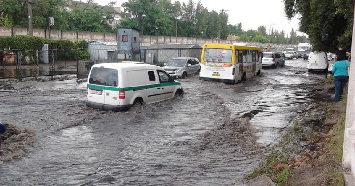 У Києві підтопило Лівий берег