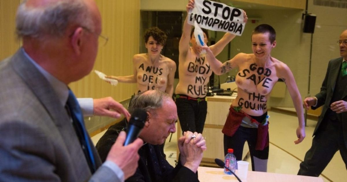 FEMEN накинулися на архієпископа Бельгії / © femen.org